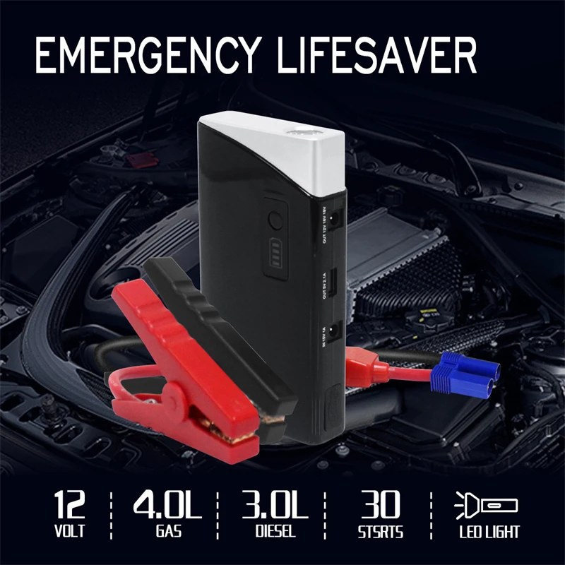 Portable super capacitor 16800mah car jump starter new car battery jump starter 12V multi