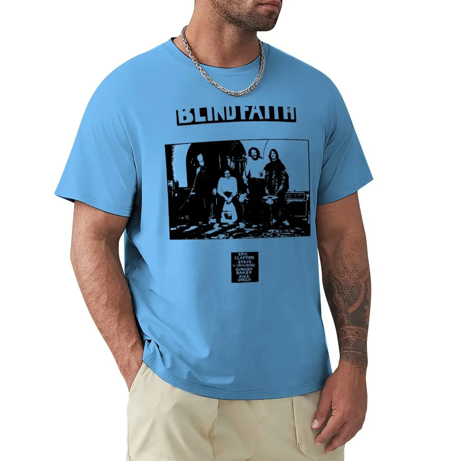 T-Shirt Essential Blind Faith Customizeds Abbigliamento Estetico Magliette Da Uomo Doganali