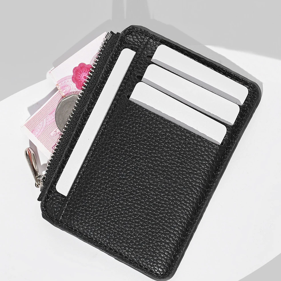 Pu card cover large capacity ultra-thin exquisite simple multi-card coin wallet ID card credit bag wallet card holder card holder credit card holder card wallet