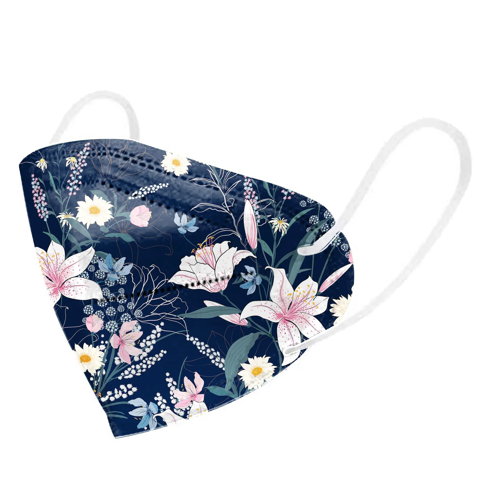 Approved Adult Kn95 Mask Europe CE Woman Flower Printed Face Mouth Mask Mascarilla 5 Layers Fabric FFP2Mask Protective kn95 mask 5