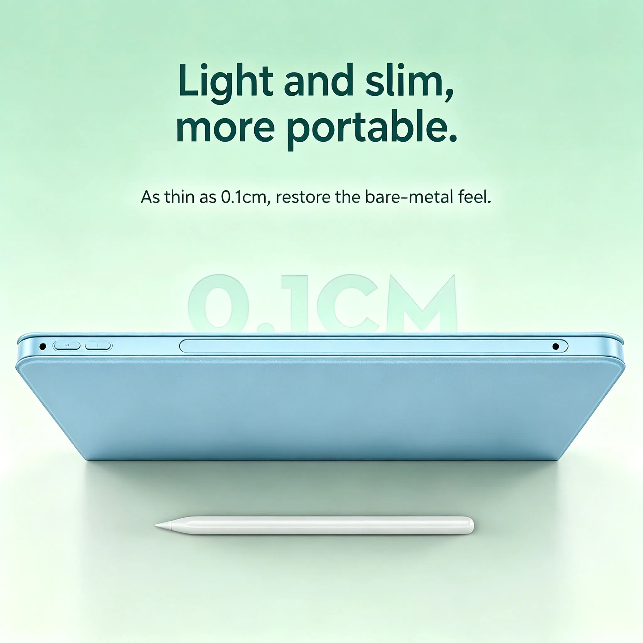 Slim Stand Protective Smart Cover for Tablets - Back Shell Design