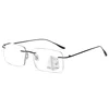 Hot Anti-blue Progressive Multifocal Reading Glasses With Case Frameless Elderly Eyewear Men Protable Presbyopic Glasses Women 5