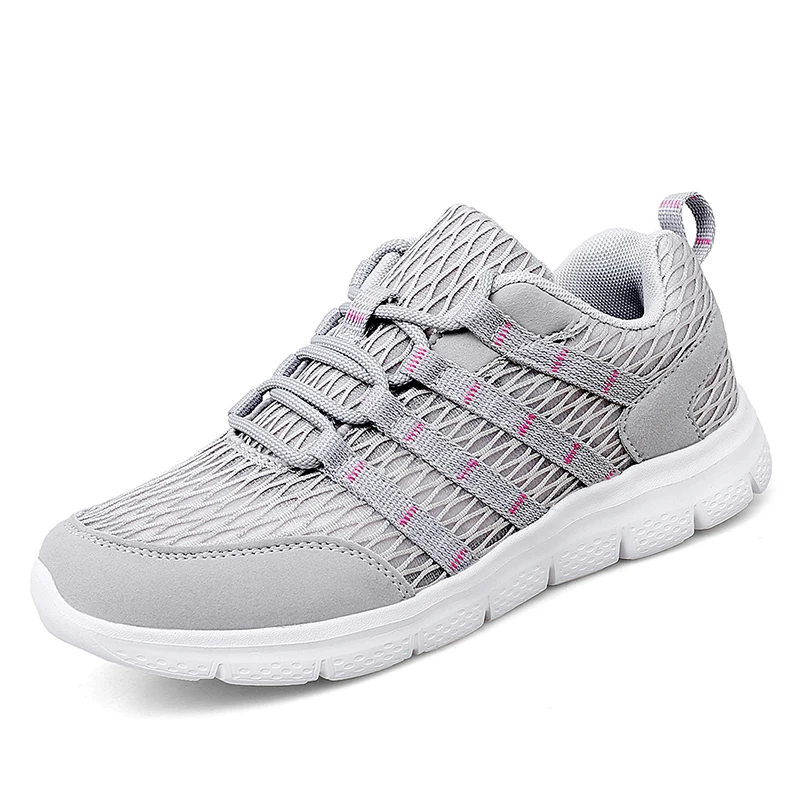 

Women Shoes Tenis Feminino Summer Mesh Gym Jogging Shoes Brand Fashion Lightweight Casual Sneakers Black Gray Basket Femme
