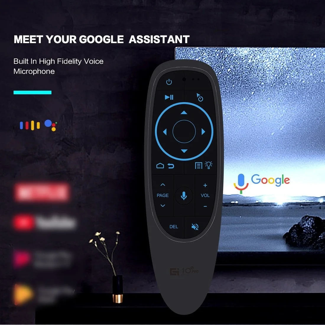 Enhanced Wireless Air Mouse Remote with Voice and Gyroscope 기능