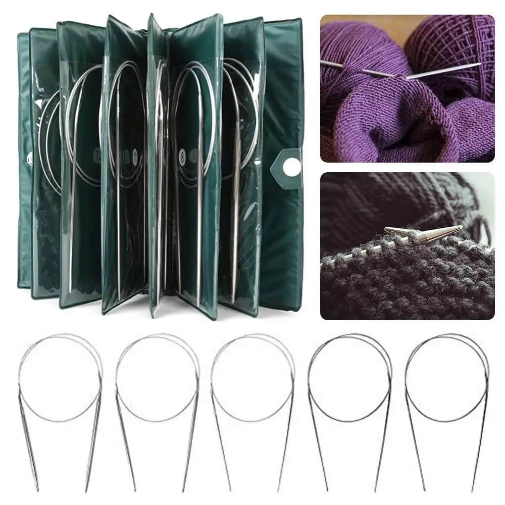 Stainless Steel Circular Knitting and Crochet Needle Set