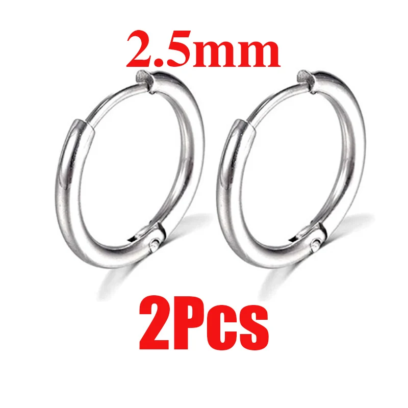 4 Paia Orecchini a Cerchio in Acciaio Inossidabile Piccoli Orecchini a Cerchio Cartilagineo Anelli per Labbra Naso per Uomini e Donne (8 mm, 10 mm, 12 mm, 14 mm, Oro Rosa