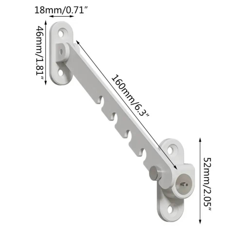 Metal Window Lock Windproof Security Stopper for Child Safety