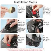 For GoPro Accessories Adhesive Mounts Curved Flat Sticker Sticky Pads Helmet For Go Pro Insta 360 X5 X4 DJI Action 6 5 Camera - Image 5