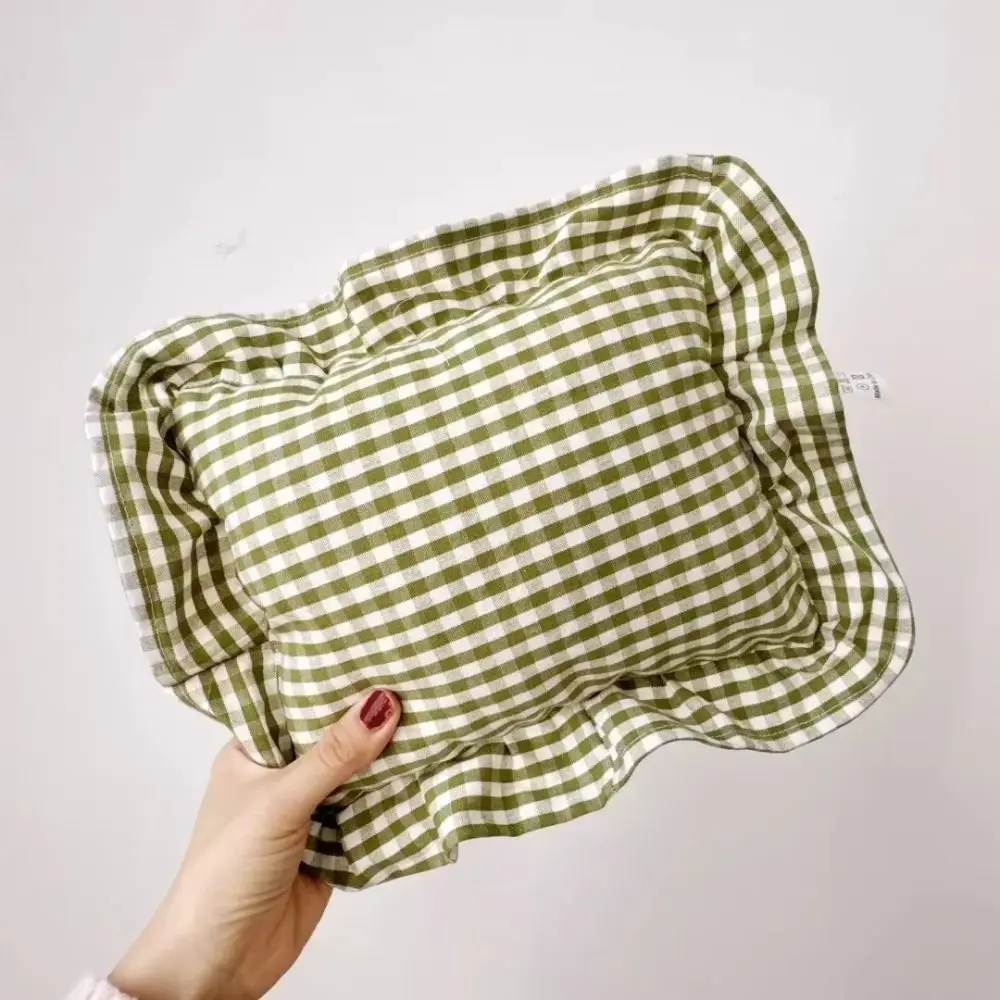 New Nordic Style Baby Small Pillow Cotton Washable Newborn Bedding Muslin Removable Kids Cushion 2
