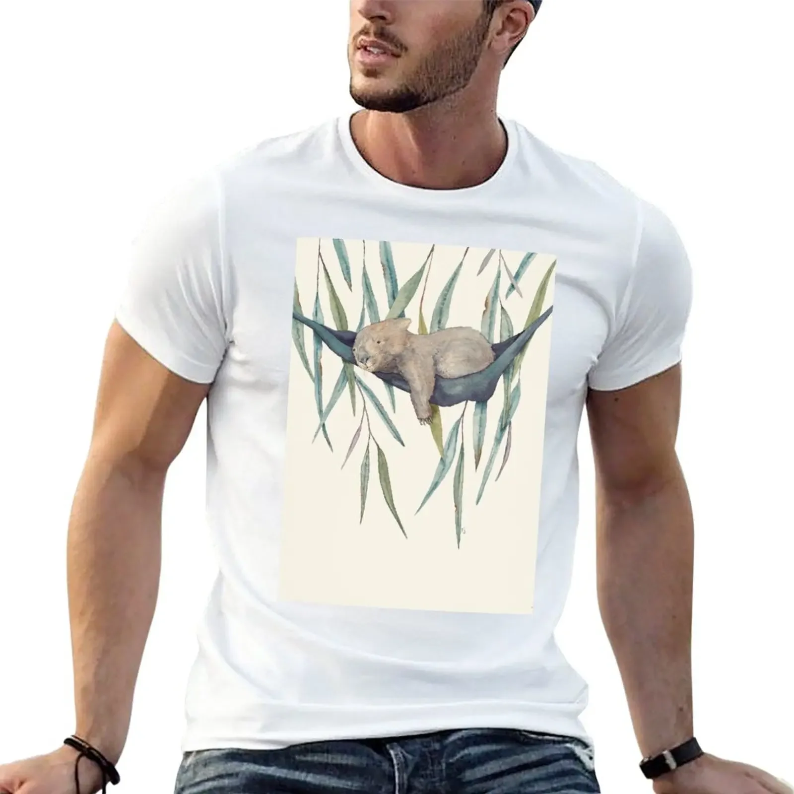 

Sleepy head T-Shirt plain sports fans summer top black t-shirts for men