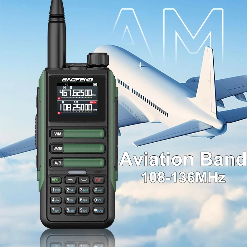 Upgrade Baofeng UV16M V2 Walkie Talkie 15W High Capacity AM FM 2-Way Radio Full Band LCD 999CH Frequency Copy NOAA Noise Reduce 3