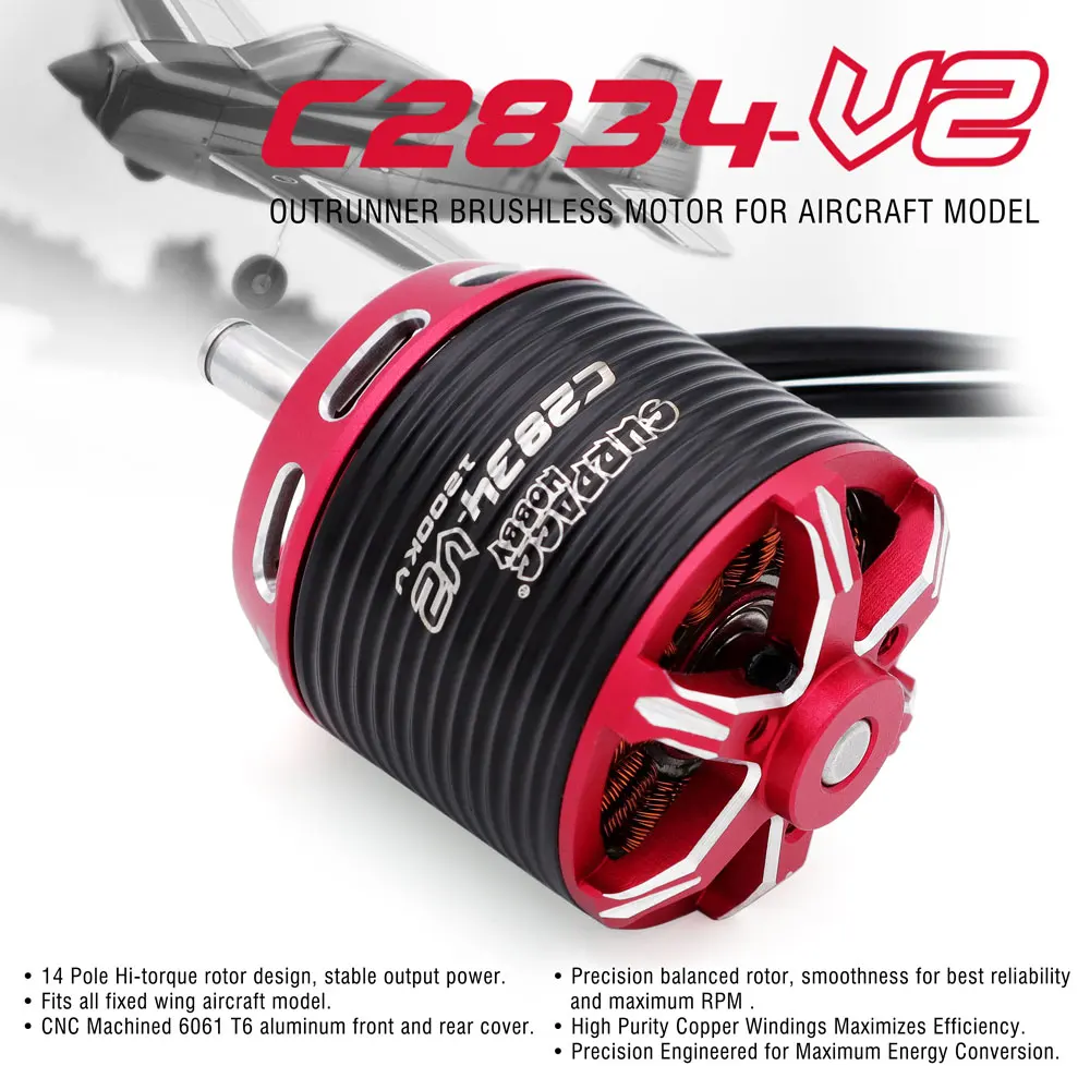 SURPASS HOBBY Brushless Motor 2-5S for RC Aircraft Plane Multicopter