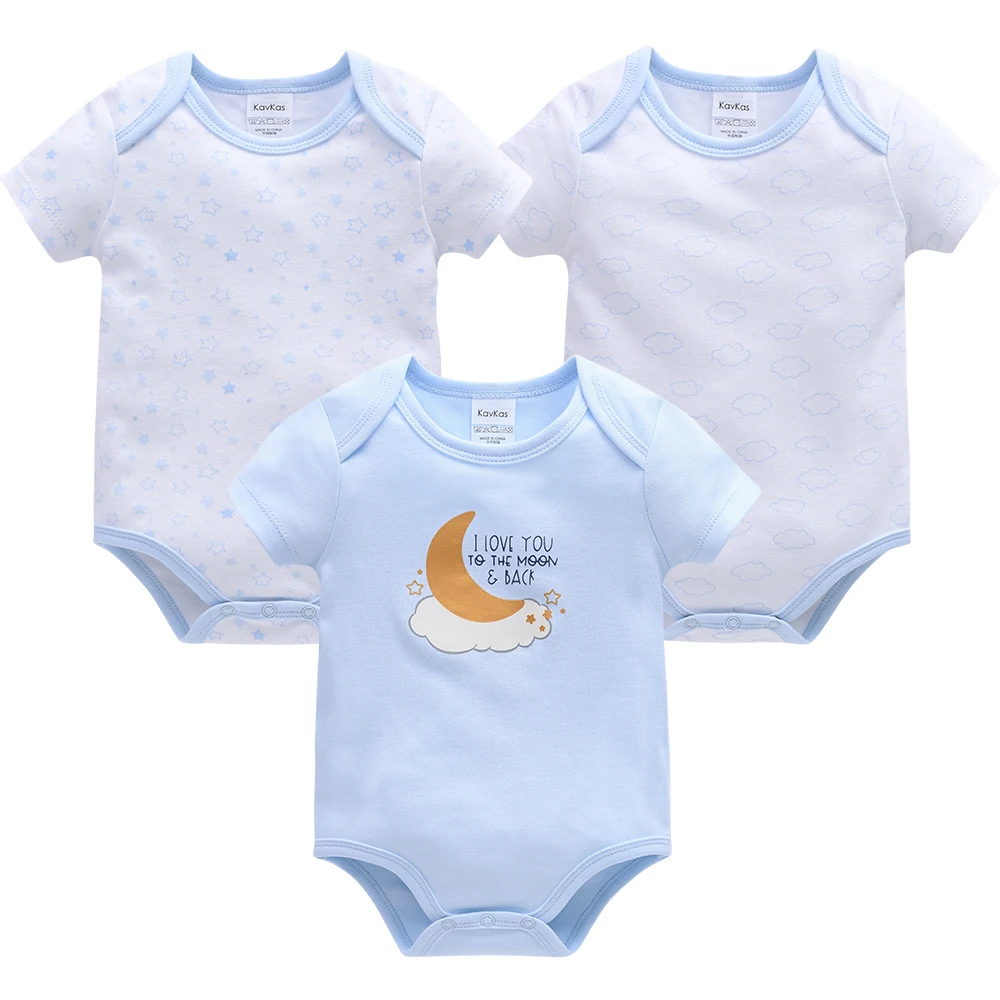 3 개/대  소녀 바디 슈트 Loungewear 바디 슈트 반팔  점프 슈트 Kids Baby Boys Clothes Romper ropa bebe nina