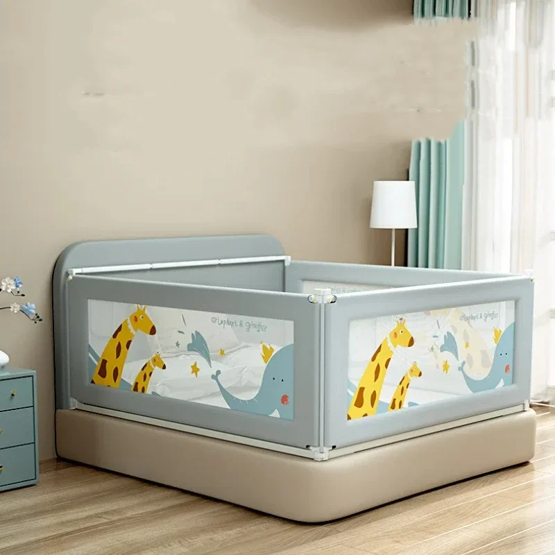 Baby Safety Vertical Adjustable Baby Crib Guardrail Safety Activity Fence Anti Fall Bedding Guardrail Fence