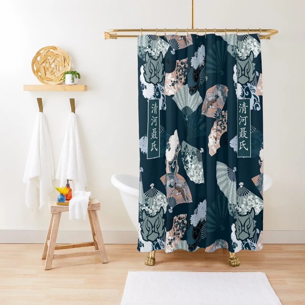 Qinghe Nie Sect The Untamed [Huaisang]Shower Curtain Bathroom Accessory Anime Bathroom Curtain Cover Curtain