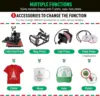 Slendor 5 in 1 Heat Press Machine 12x15 inch 360-Degree Swing Away Digital T Shirt Pressing Machine Multifunction Heat Transfer 3