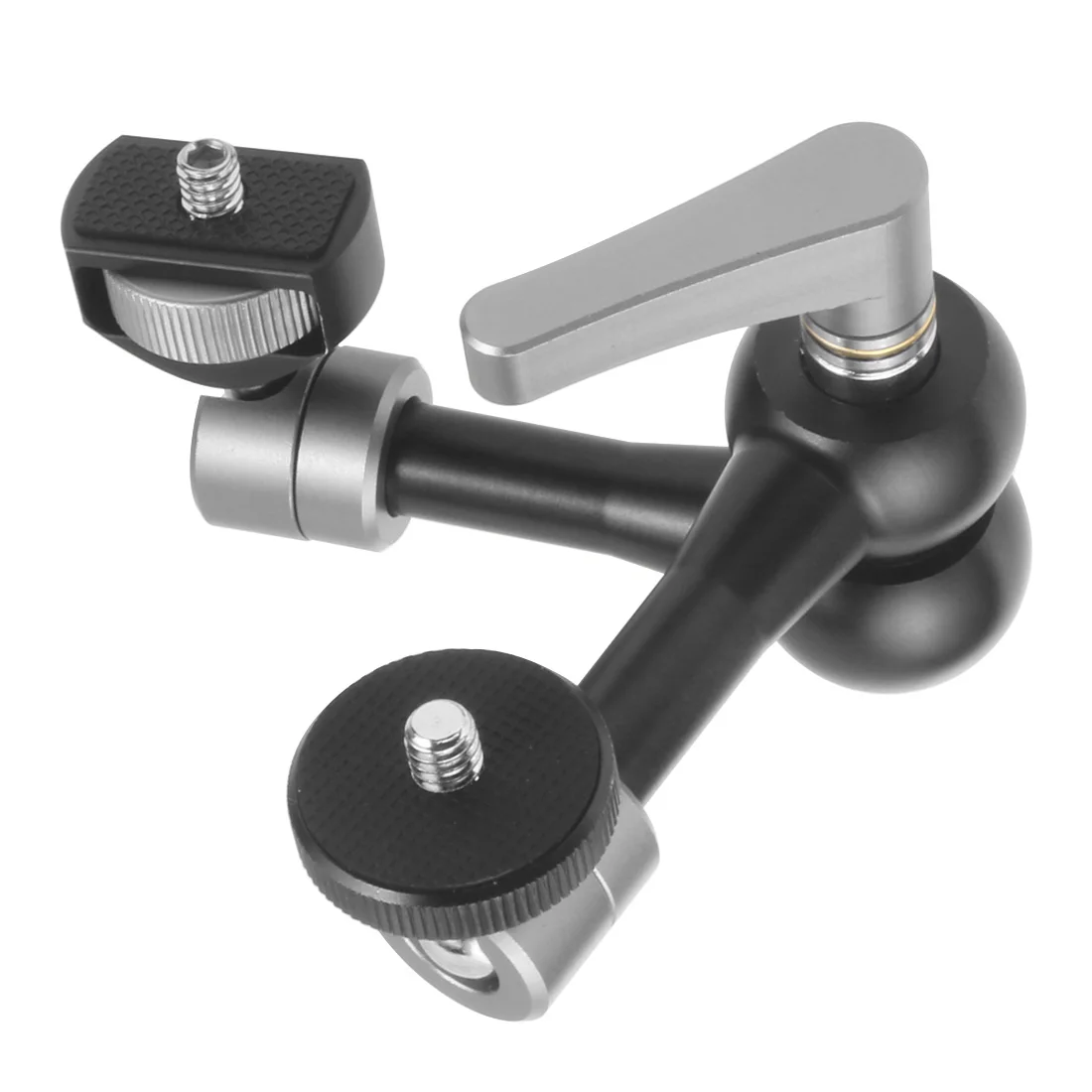 Vielseitige bewegliche Reibungsrosette, magischer Arm, 17,8 cm (11 Zoll, verstellbare Krabbenklauenklemme 1/4 3/8 für SLR-Kamerahalterung, Monitorkäfig-Rig – Detail 33