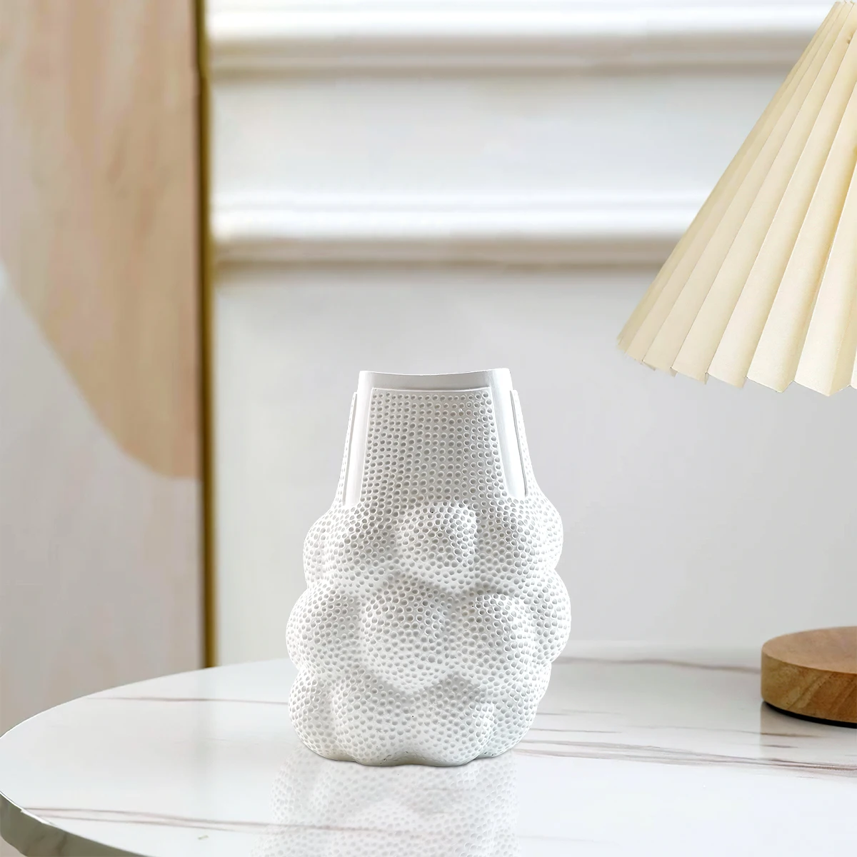 1PC, resin material mesh bag with holes for decorative vases, suitable for hydroponic fresh flowers and home flower decoration