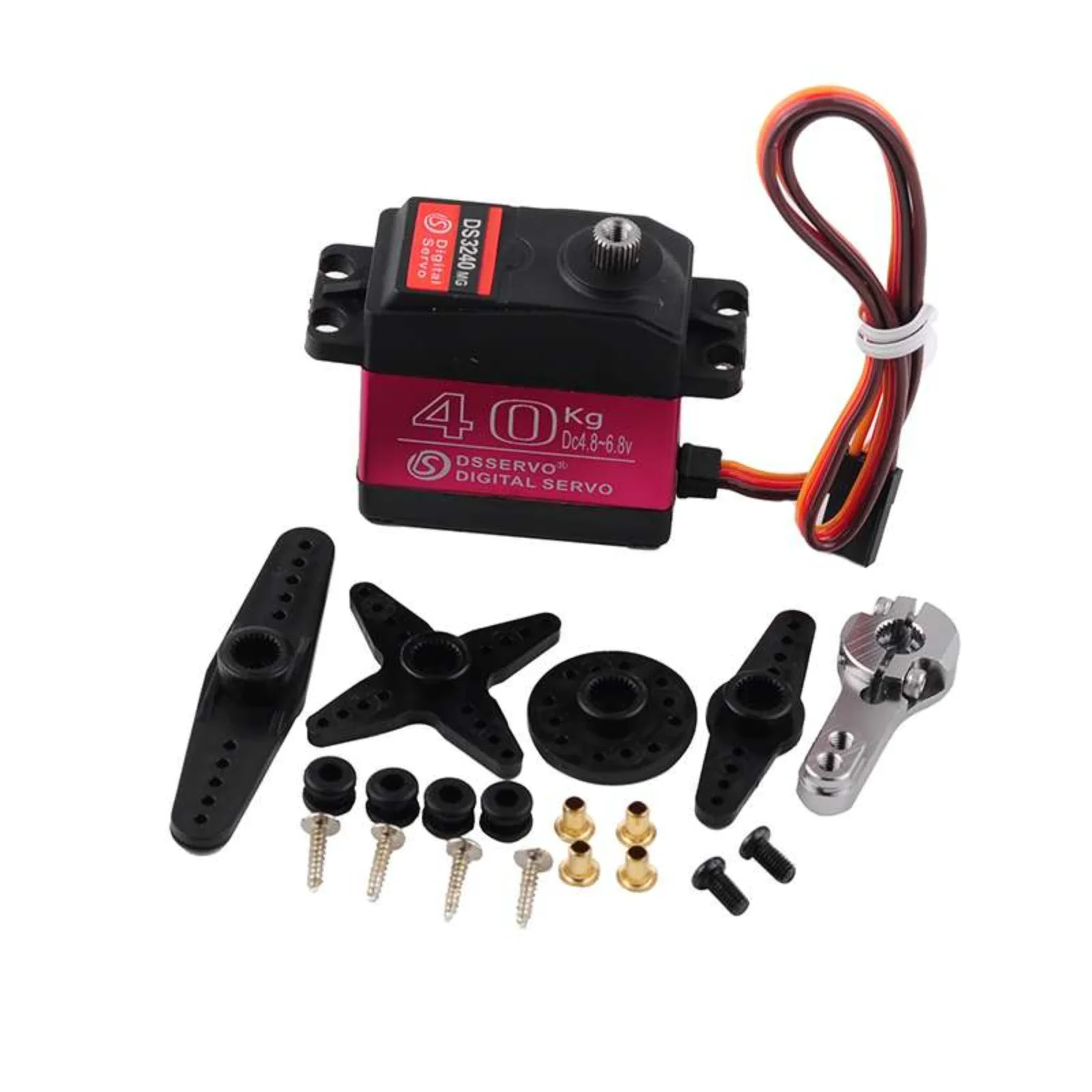 4PCS RCmall DS3225 25KG Digital Servo Motors - High Torque Waterproof Metal Gear Servos For RC Cars & Robotics - View #3