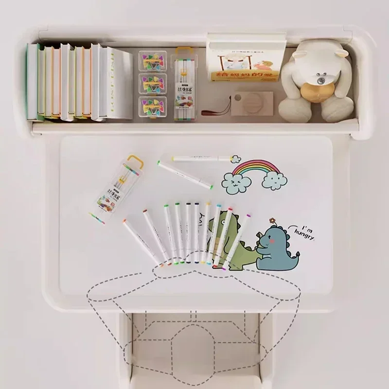 Study Kids Table Chair Set Classroom School Supplies Set Children's Desk Room Children Student Small Tables Furniture Childrens