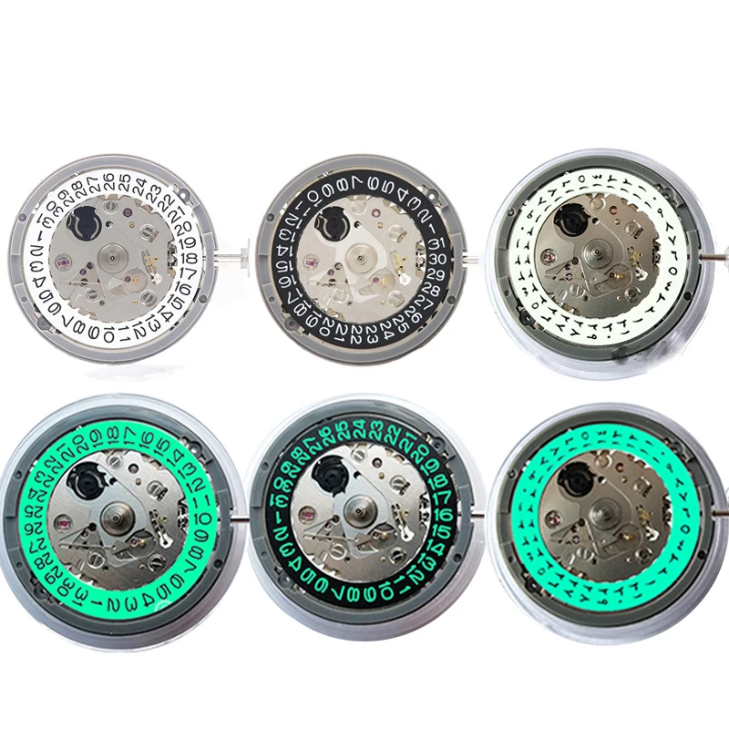 Seiko Nh35 Nh35A Green Luminous Japan Movement Crown At 3.0/3.8 Oclock Automatic Mechanical Movt Skx007 Srpd Turtle Watch Repair