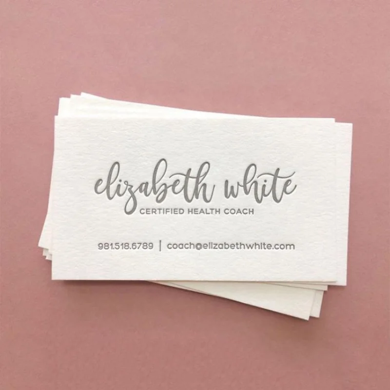 Customized.product.Printable Elegant Letterpress Logo Print Calling Cards, Blank Paper Special Custom Shape Business Card custom lash nails printable loyalty cards template beauty rewards card thank you for your order cards