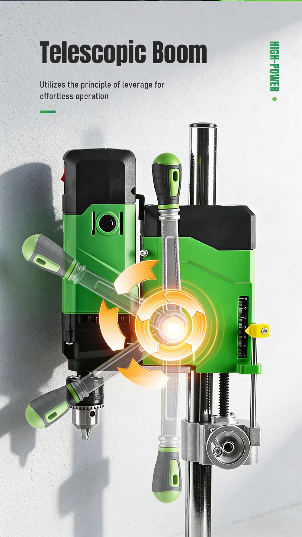 Powerful 800W Mini Drill Press Bench Top Drilling Machine with Drill Bits Kit fo
