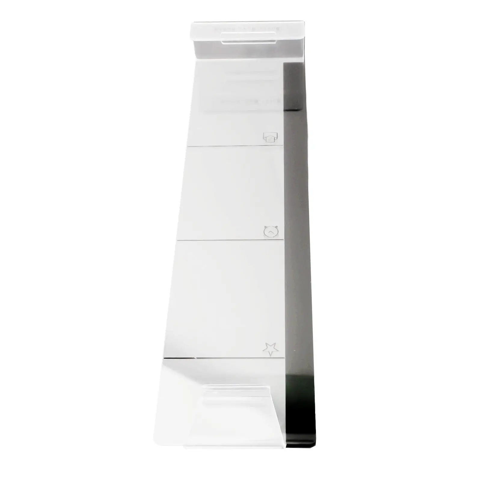 Sticky Note Holder 30 X 8 X 2cm Memo Board Office School Tiny Storage Transparent Wear-resistance Acrylic Creative 2
