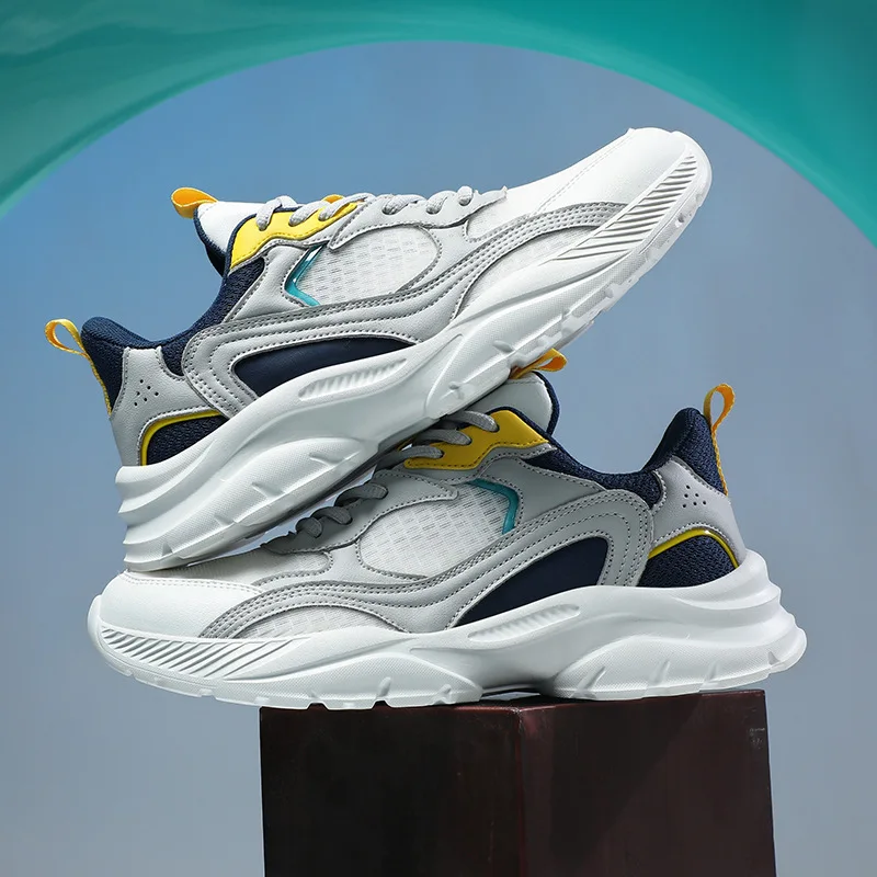 

New Men's Sneakers Mesh Breathable Sports Running Shoes Lightweight Street Walking Oversized 47 48 Men's Shoes