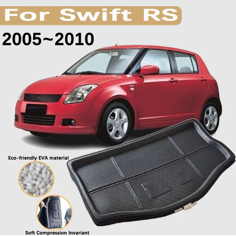 Tapis De Coffre Imperméable Pour Suzuki Swift (2005-2010) - Protection Caoutchouc, Facile à Nettoyer