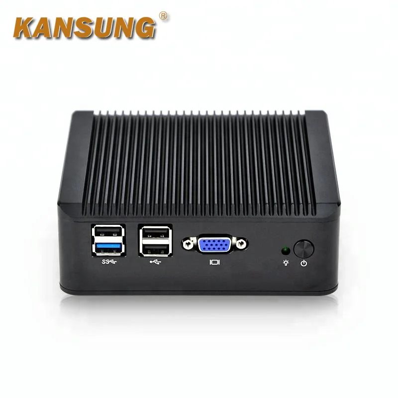 

Kansung Industrial Mini PC with Quad Core Celeron Processor 4 Gigabit Lan and Fanless Aluminium Alloy Design K192G4U