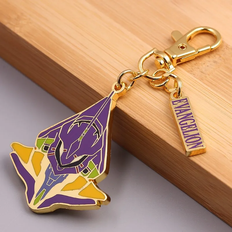 Evangelion Creative Cartoon Animation Decorative Zinc Alloy Keychain Pendant