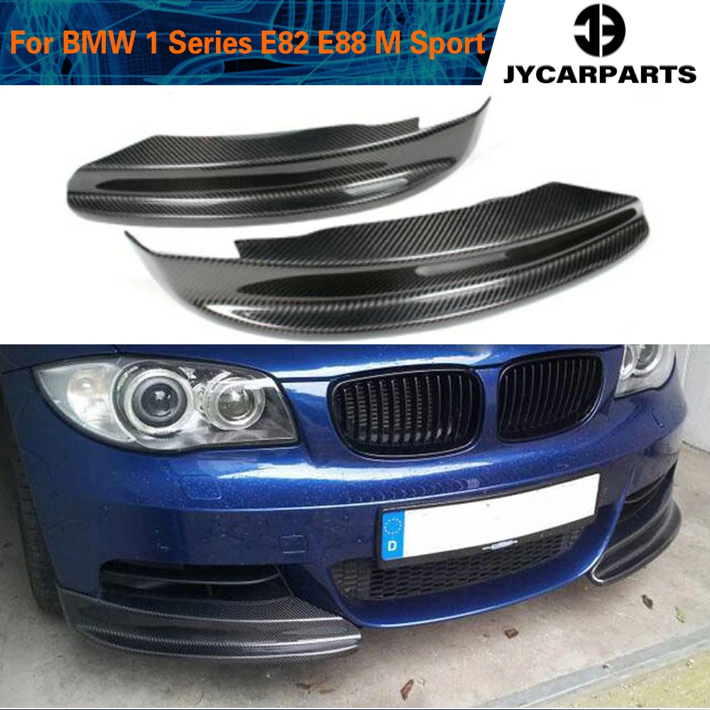 

Разветвители для переднего бампера, спойлер для BMW E82 E88 Coupe Convertible M Sport 2008-2013, спойлер, закрылки Cupwings из углеродного волокна/ФАП