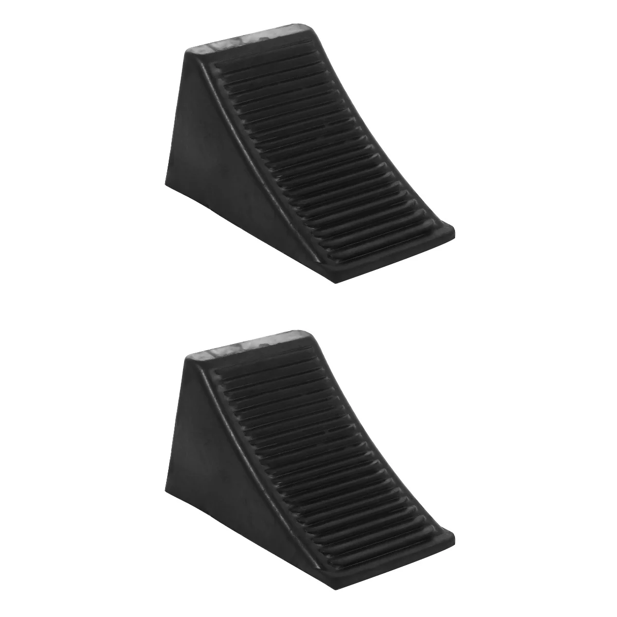 

2pcs Rubber Kerb Ramp Tire Chock Wheel Chock Stopper for Car Caravan Trailer