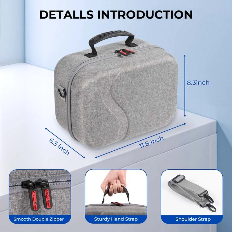 メタクエスト 3 VR アクセサリー収納ケースエリートヘッドセット