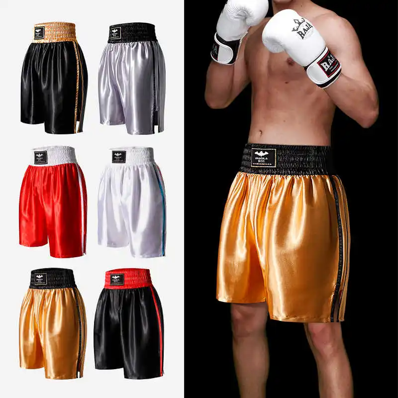 MUAYTHAI DRACULA Boxing Shorts Muay Thai Shorts Fight Kickboxing Pants Martial Arts MMA Training Clothing Gym Satin Polyester