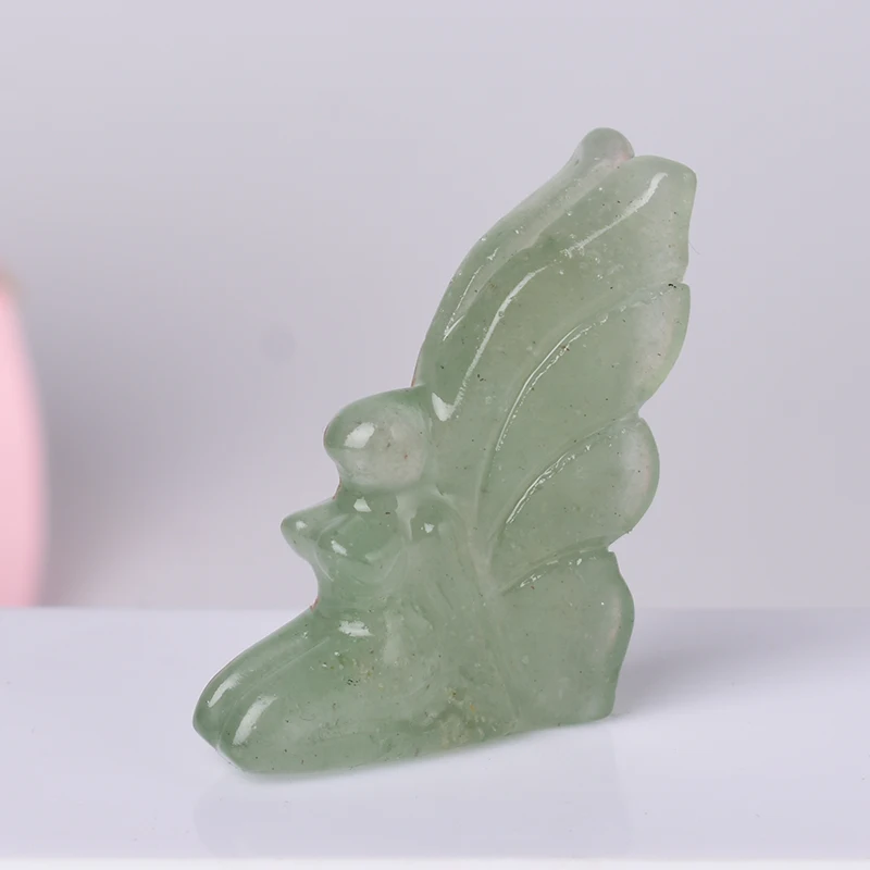 1PC Natural Stone Butterfly Faery Figurine Reiki Polished Crafts Small Decoration Home Decor Christmas Present Souvenir 5