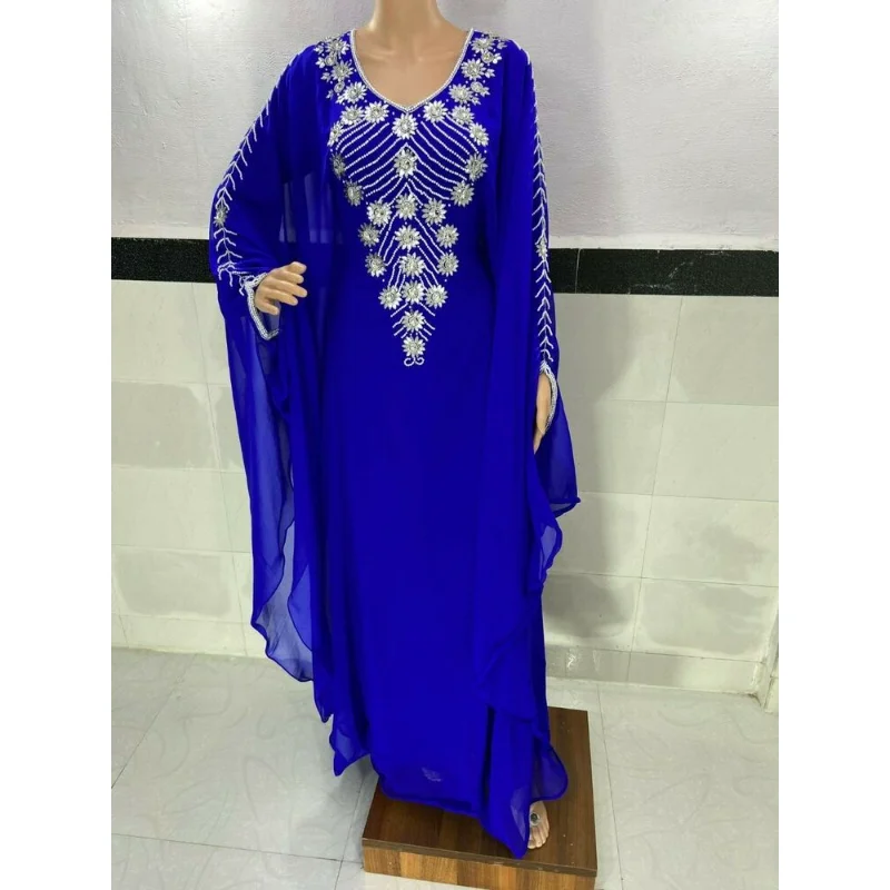 Ramadan Dubai Arab Morocco Kaftan Abaya Farasha Dress European and American Fashion Trend