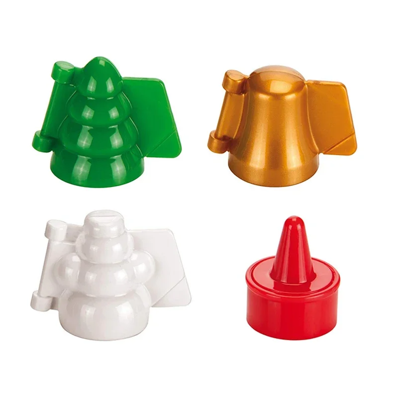 4Pcs/Set Christmas Cookie Mould Easter Mould For Filled Cookies Easter Plastic Bunny/Egg Moulds Cookie Tools