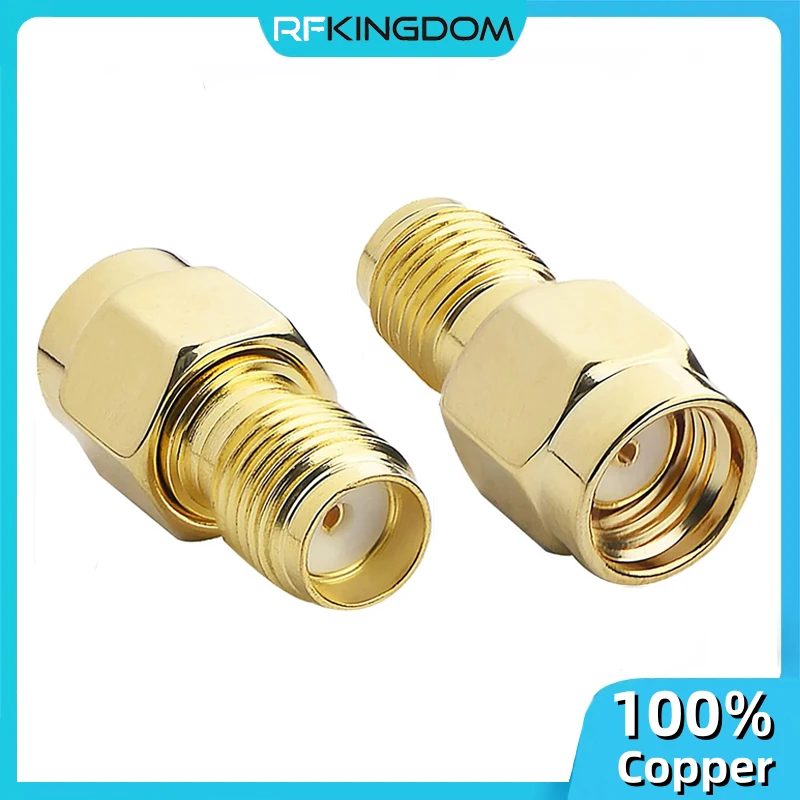 

1PC SMA Male Female Connector RP-SMA Male to SMA Female RF Adapter RP SMA J - SMAK Gold Plated Copper Adapters