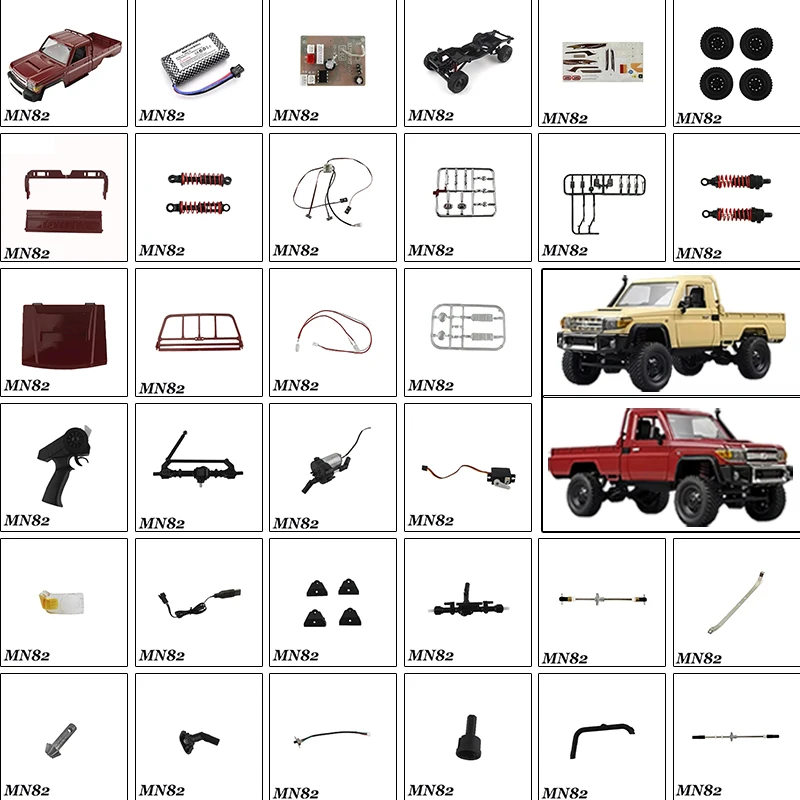 Enhanced Red Wheel Eyebrow Upgrade for RC Crawlers - Easy Installation, Premium Accessories