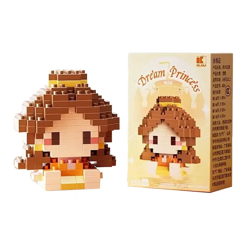 Disney 214 style Winnie LinaBell StellaLou Building Blocks Princess Cartoon Figrues Bricks Children's Assembly Toys Model Gift - Image 41