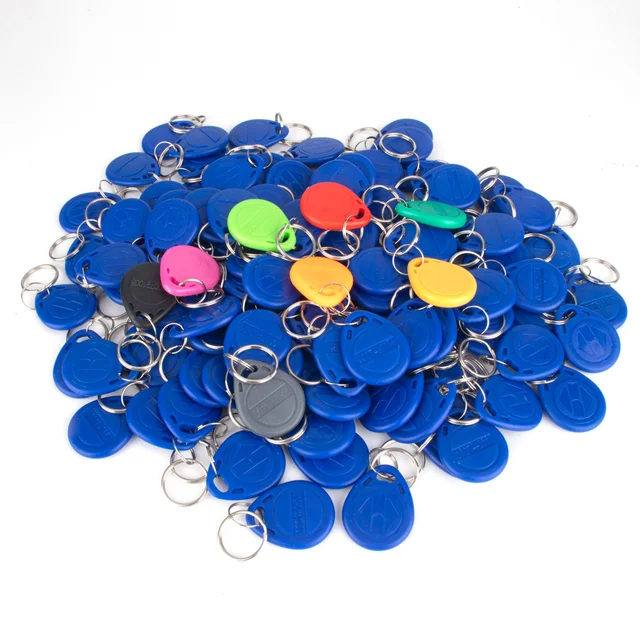 100pcs RFID TK4100 Read-only Keykobs Smart Card Of ID Key Tags Key Fobs 125KHz ID Card Access Control (NOT COPY,NOT Writable) 4