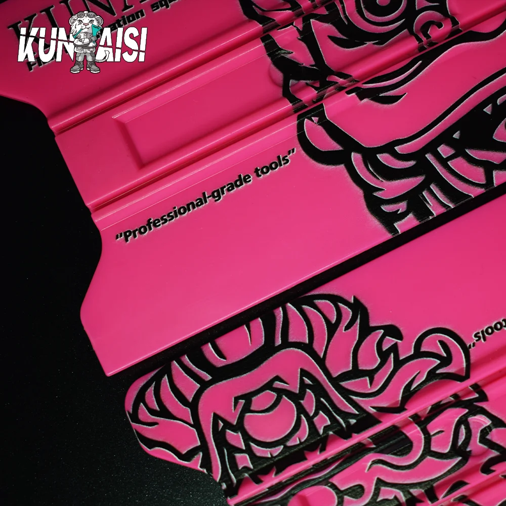 Car Wrapping Tools KUNAISI China-Chic Magnetic Suction Design Car Vinyl Wrap Film Felt Edge Squeegee Scraper Window Tint