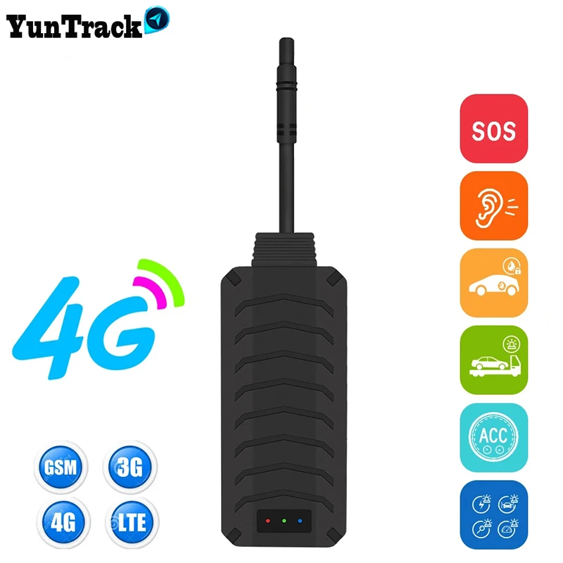 GSM GPS Signal Upgrade Car 2G 3G 4G GPS Tracker SOS Voice Cut Off Oil Towed Away Move ACC Status Alarm Locator Free APP