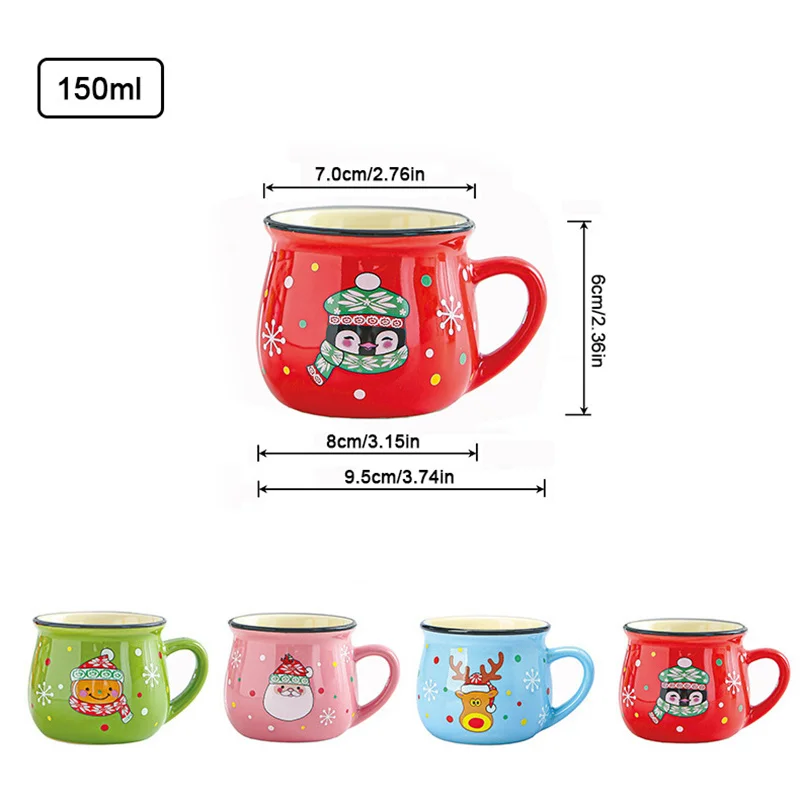 Festive Ceramic Santa Mug