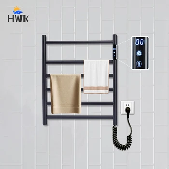 สีดํา/สีขาว/สีเทาสแตนเลสชั้นวางผ้าขนหนูอุ่นไฟฟ้าจอแสดงผลดิจิตอลหม้อน้ําผ้าขนหนู.ติดผนังผ้าขนหนูเครื่องเป่า.ผ้าขนหนูอุ่น 1