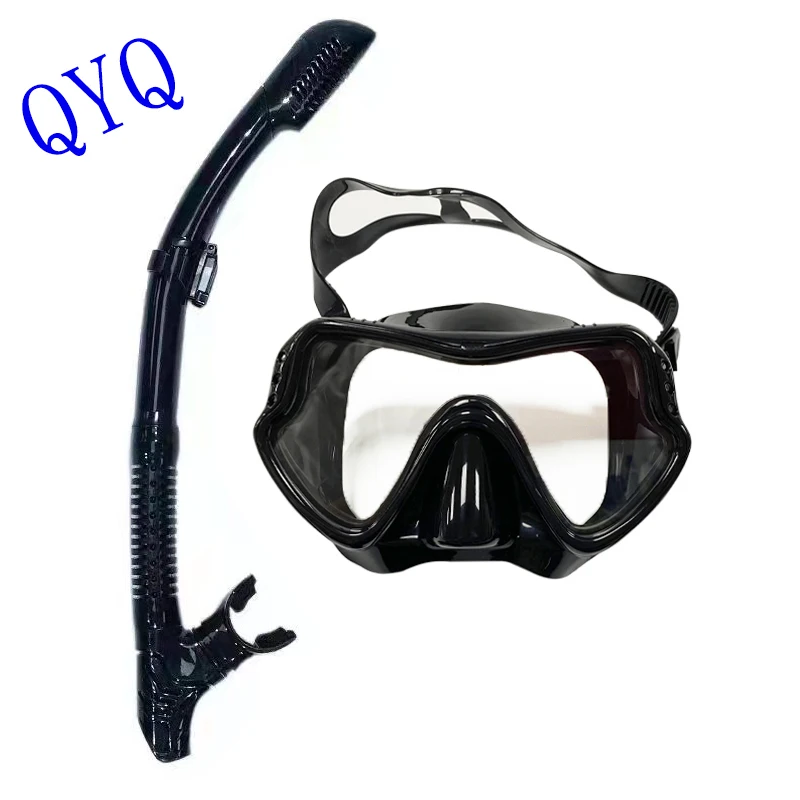Underwater Diving Mask Scuba Diving Goggles All-Dry Snorkel Silicone Snorkeling Diving Mask