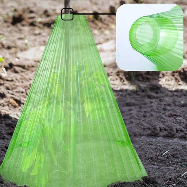 10 Darabos Növényi Burkolat Újrahasznosítható, Áttetsző Átlátszó, Üvegházhatású Csengő Növények Kerti Ruha Udvari Készletek - Image 4