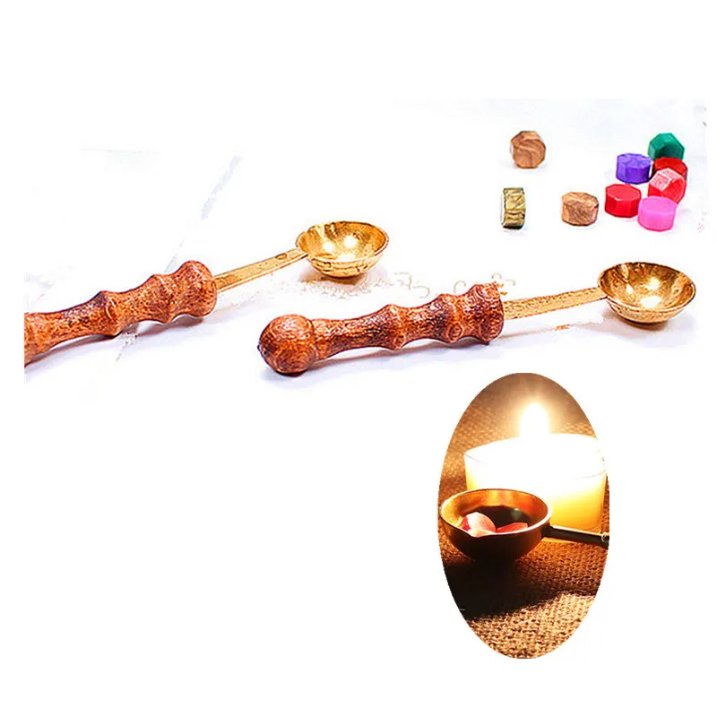 sealing wax beads 100pcs Retro Seal Stamp Bead Vintage Octagon Sealing Wax Beads for Scrapbooking Wedding Craft Decor Card Making Tools